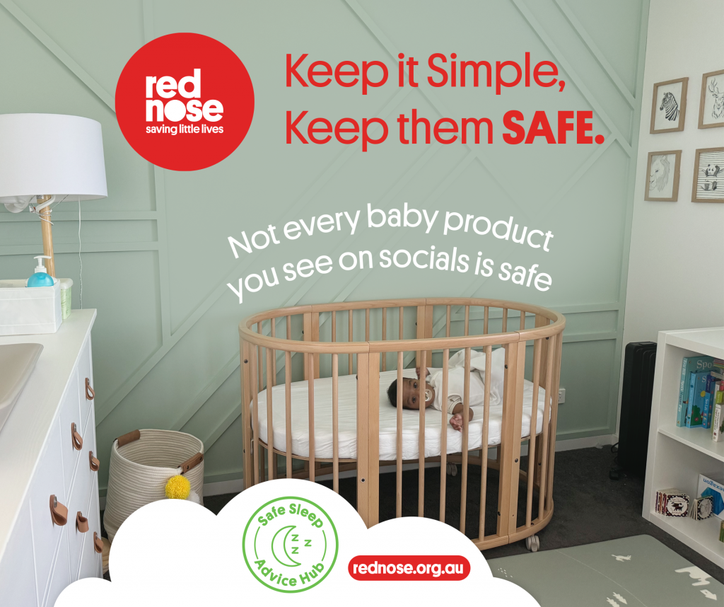 Safe Sleep Week 2024 Keep it Simple, Keep Them Safe Red Nose Australia