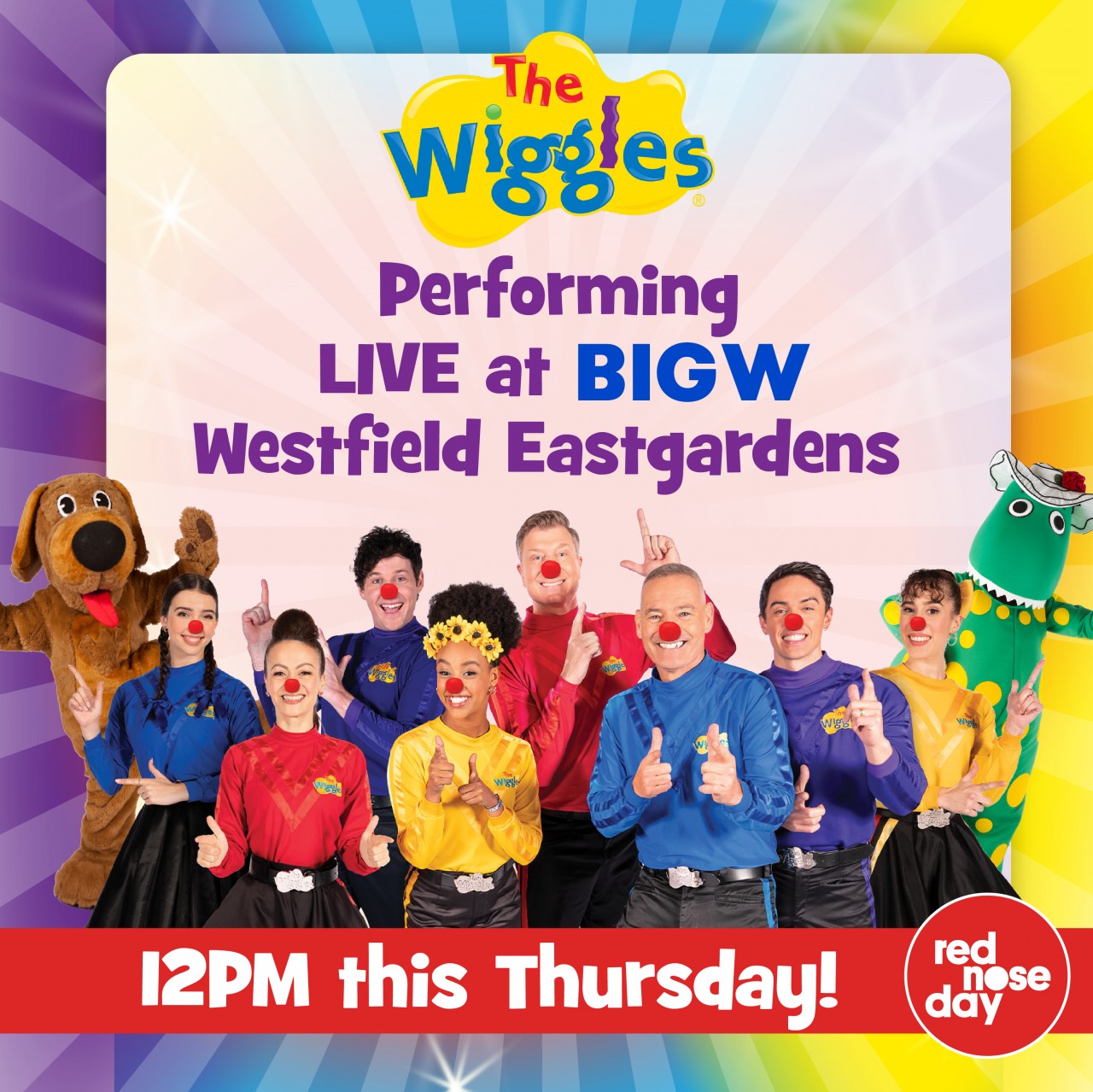 Wiggles Pop-Up Show at Westfield Eastgardens | Red Nose Australia