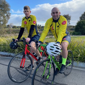 Ride the Bellarine for SIDS two cyclists