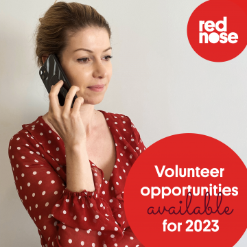 Volunteer with a charity Australia Red Nose