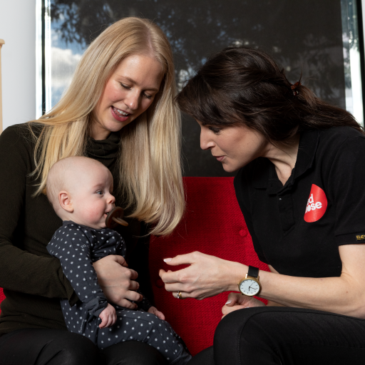 Jane, baby william and his mum