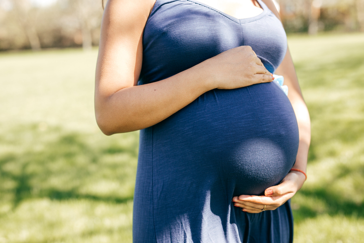 An Indian woman who is pregnant