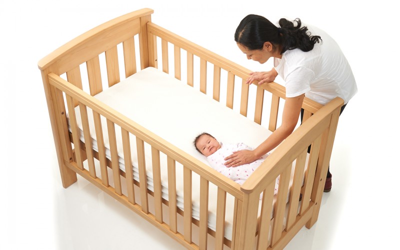 baby in the cot