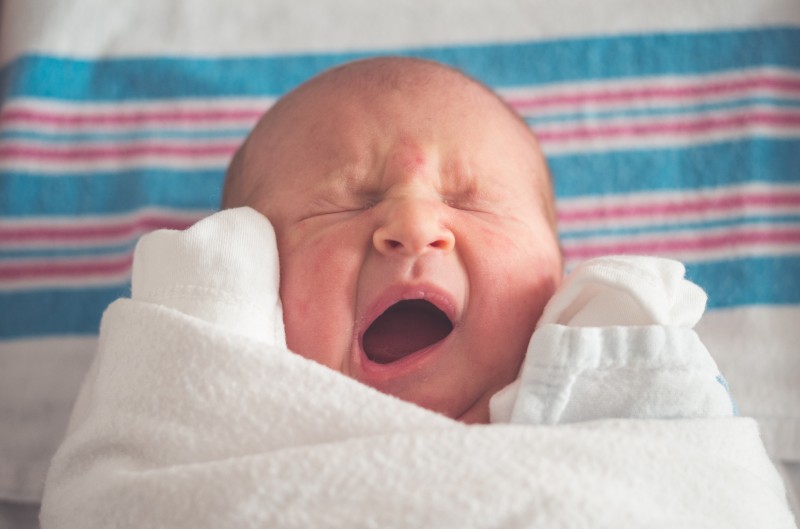 Bed sharing outlet with newborn