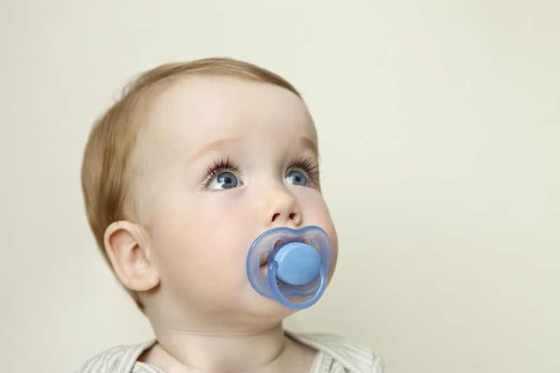 baby with a dummy