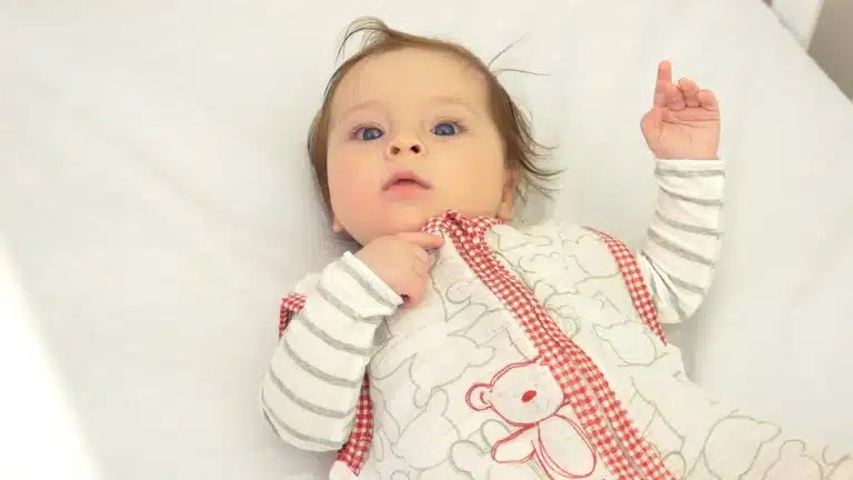 baby on back