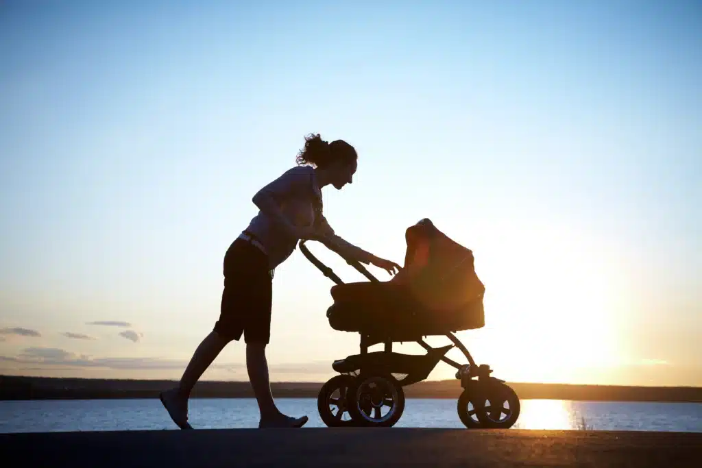 mum and pram