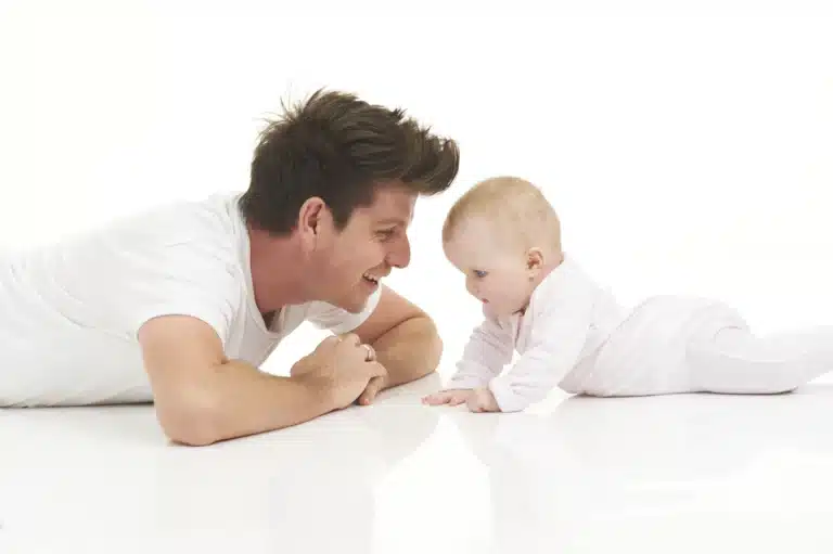 dad and baby