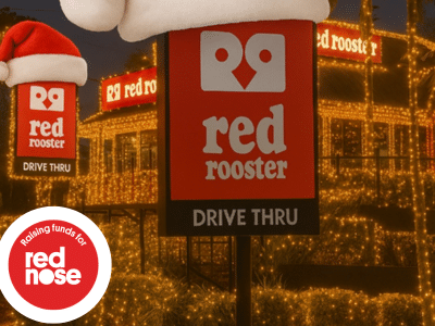 This Christmas Red Rooster Cannon Hill will be raising funds for Red Nose