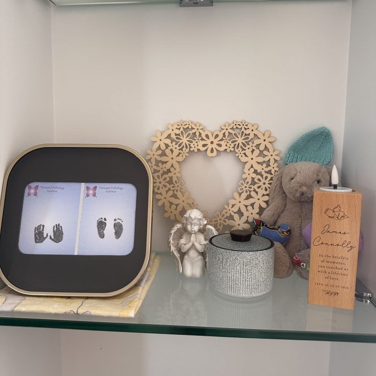 Tracy Vo in memory of James mementos