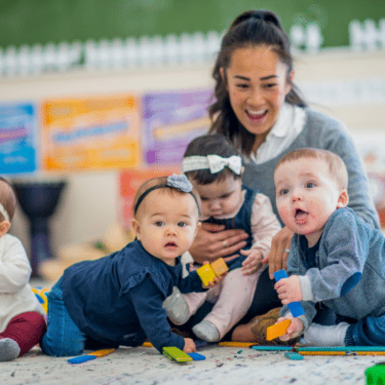 Kids at childcare