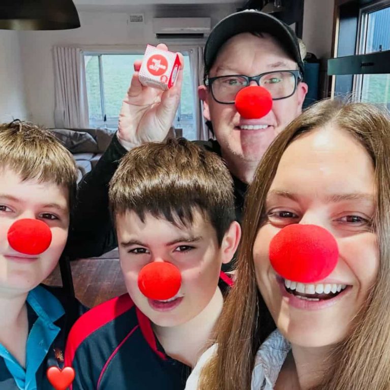 Christie Hayes and her family